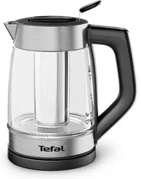 Cana electrică Tefal – Element, 2200W, 1.7 l, infuzor pentru ceai, argintie