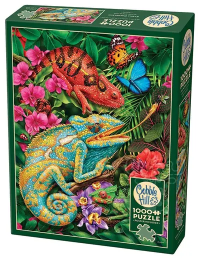 Puzzle Cobble Hill din 1000 de piese - Cameleoni