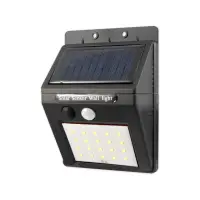 Lampa solara LED, 20 becuri SMD, senzor crepuscular si de miscare, 3W, 200 lm, carcasa ABS