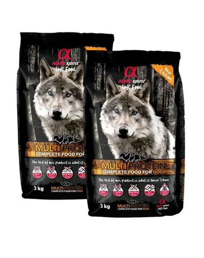 ALPHA SPIRIT Multiprotein 2x3kg hrană pentru câini