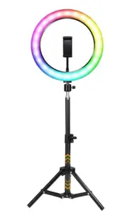 Lampa circulara profesionala LED Ring Light RGB Andowl Q MG34 diametru 26 cm