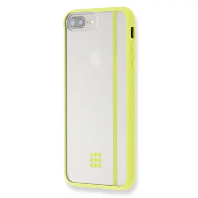 Carcasa galbena Hard Case Iphone 7 Plus Transparent Elastic
