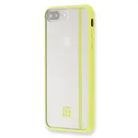 Carcasa galbena Hard Case Iphone 7 Plus Transparent Elastic
