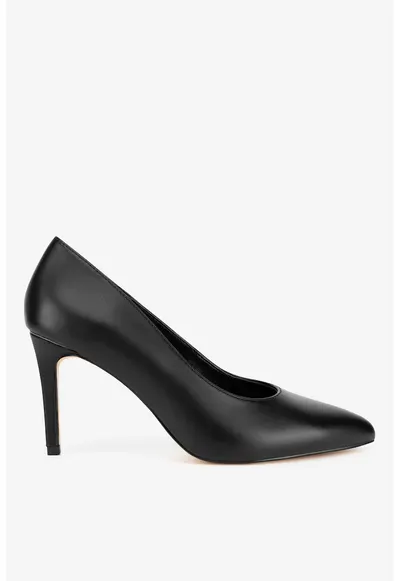 Pantofi dama 5903698169675 - Piele naturala - Negru - Negru