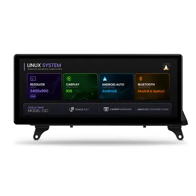 Navigatie BMW Z4 E89 (2009-2013), Linux OS OEM, Varianta CIC, CarPlay Android Auto Wireless, MirrorLink, Camera AHD, 12.3 Inch