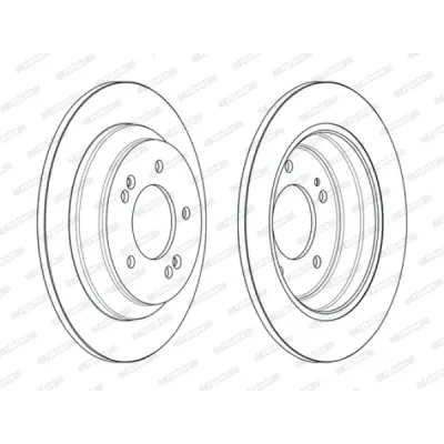 Disc frana FERODO DDF2608C