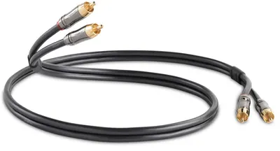 Cablu audio QED - Performance Audio, 2x RCA/2x RCA M/M, 3m, negru