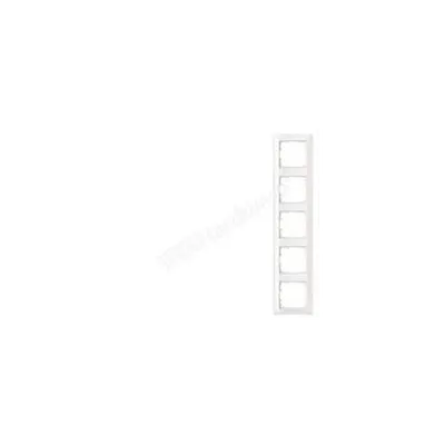 Placa ornament 5 module Alb