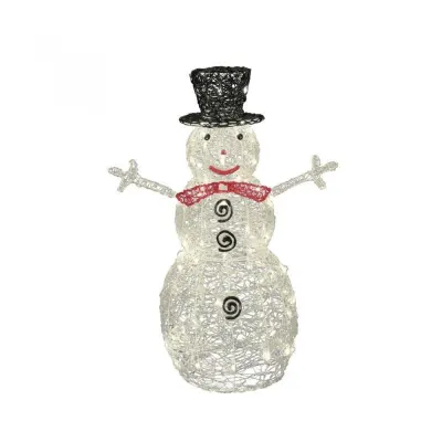 Figurina Om de zapada luminos, 90 cm, acril, 80 LED-uri, IP44, alimentare retea