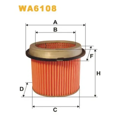 Filtru aer WIX FILTERS WA6108