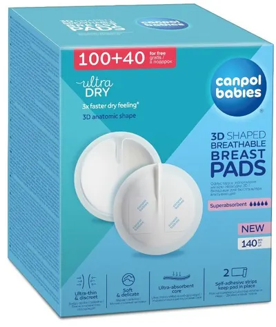 Tampoane pentru sani cu plasture Canpol - 140 buc
