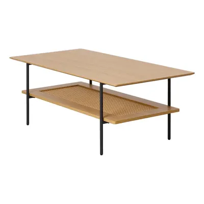 Măsuță de cafea în culoare naturală cu aspect de lemn de stejar 55x110 cm Pensacola – Unique Furniture