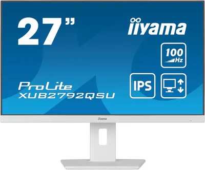 Monitor IIYAMA - ProLite XUB2792QSU-W6, 27'', WQHD, IPS, 0.4 ms, USB Hub