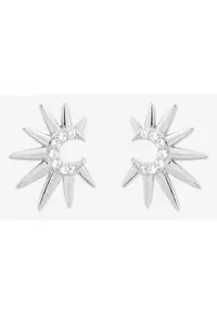 Cercei din argint 925 veritabil placat cu rodiu - zirconiu - Stella