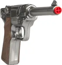 Jucarie - Pistol politie culoare otel, 8 capse