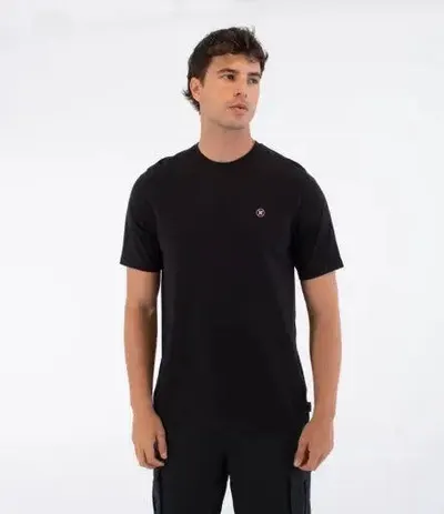 Hurley Tee Ss Printing Press Icon Circle - Black
