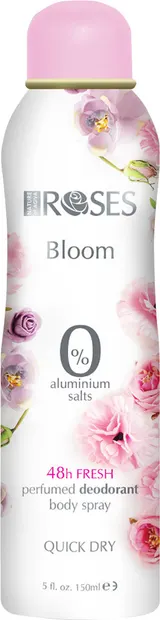 Nature of Agiva Roses Deodorant spray Bloom, fără aluminiu, 150 ml