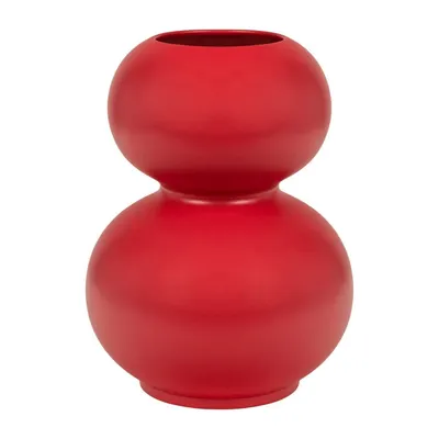 Vază roșie din ceramică (înălțime 36 cm) Tuga – noo.ma