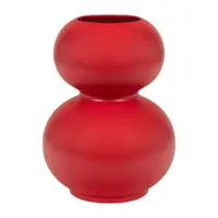 Vază roșie din ceramică (înălțime 36 cm) Tuga – noo.ma