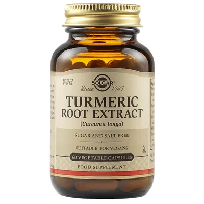Extract din radacina de Turmeric, 60 capsule, Solgar