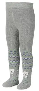 Colanți termici pentru copii Sterntaler - Bears, 62 cm, 4-5 luni, gri