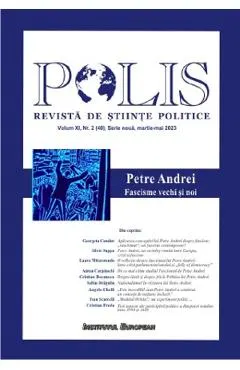 Polis Vol.11 Nr.2 (40) Serie noua martie-mai 2023. Revista de stiinte politice