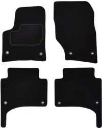 Covor podea MAMMOOTH Velours, 4 buc., fata spate, set, culoare neagra, potrivit PORSCHE CAYENNE 09.02-09.10, Off-road SUV