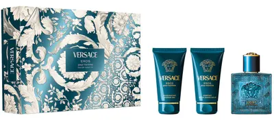Versace Set Eros - Apă de toaletă, Gel de duș și Balsam după ras, 3 х 50 ml