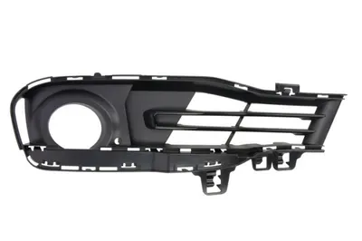 Grila bara Fata Stanga cu orificii proiector ceata, plastic, negru potrivit BMW 3 F30, F80, 3 F31; MAZDA 3 11.11- 09.14