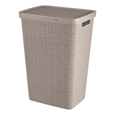 Coș de rufe taupe din plastic 58 l Jute – Curver