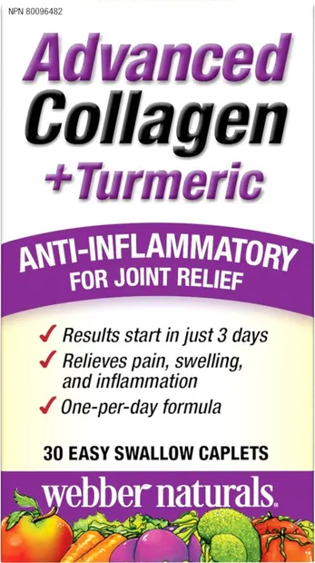 Advanced Collagen + Turmeric, 30 mini-capsule, Webber Naturals