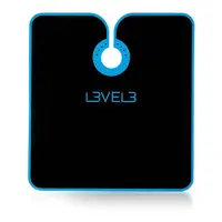 Pelerina frizerie/coafor - L3VEL3 - guler neopren - neagra cu tiv albastru