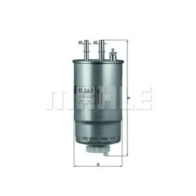 Filtru combustibil MAHLE ORIGINAL KL 567