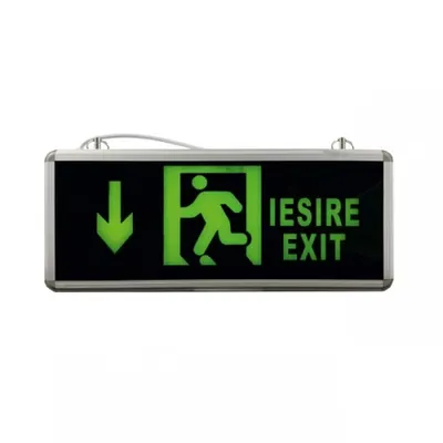 Lampa Emergenta Exit Tavan, sageata jos