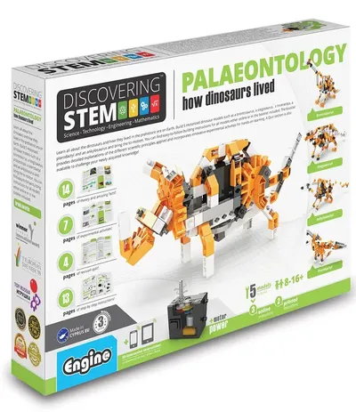 Constructor Engino STEM Paleontology - Învățare despre dinozauri