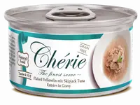 Cherie Adult Cat Grain Free Fulgi de Ton in Sos de Legume, 80 g
