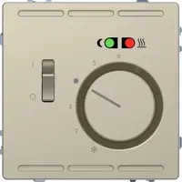 Termostat de podea 230 V cu ntrerupator si placa centrala, Sahara, System Design