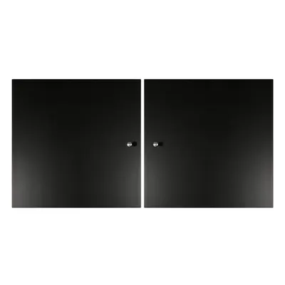 Ușă neagră pentru sistemul de rafturi modulare 2 buc 32x33 cm Mistral Kubus - Hammel Furniture