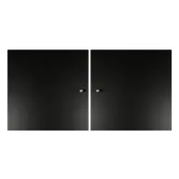 Ușă neagră pentru sistemul de rafturi modulare 2 buc 32x33 cm Mistral Kubus - Hammel Furniture