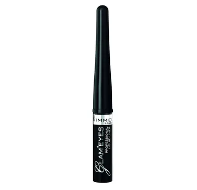 Rimmel London Tus de ochi lichid Glam'Eyes 001 Black Glamour