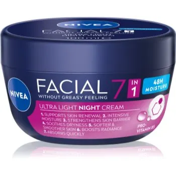 NIVEA Facial Night cremă ușoară de noapte 7 in 1