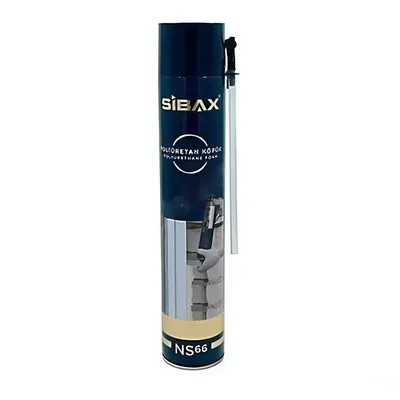Spumă SIBAX NS66 750 ML 600 gr, poliuretanică, expansiune redusă, uscare rapidă, randament ridicat, izolație excelentă, engros