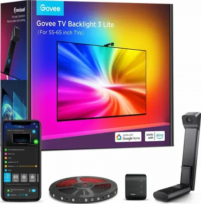 Lumină LED inteligentă pentru televizor Govee - 3 Lite, 55-65'', multicoloră
