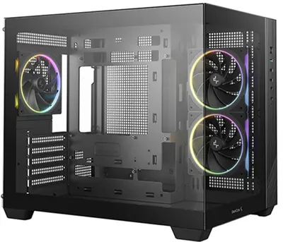 Cutie DeepCool - CG330 3F, mini tower, negru
