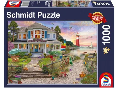 Puzzle Schmidt din 1000 de piese - Casa langa plaja