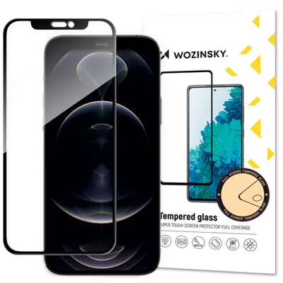 Folie de protectie Ecran WZK pentru Apple iPhone 17e / 16e / 14 / 13 Pro, Sticla Securizata, Full Glue, Neagra