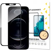 Folie de protectie Ecran WZK pentru Apple iPhone 17e / 16e / 14 / 13 Pro, Sticla Securizata, Full Glue, Neagra