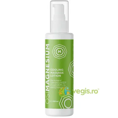 Lotiune de Magneziu pentru Masaj si Relaxare Musculara cu Efect de Racire cu Menta, Arnica si Ghimbir 200ml