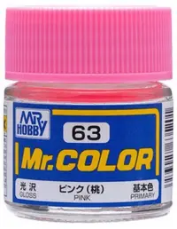 Vopsea acrilică Mr. Hobby - Mr. Color, C-063 Gloss Pink, 10 ml