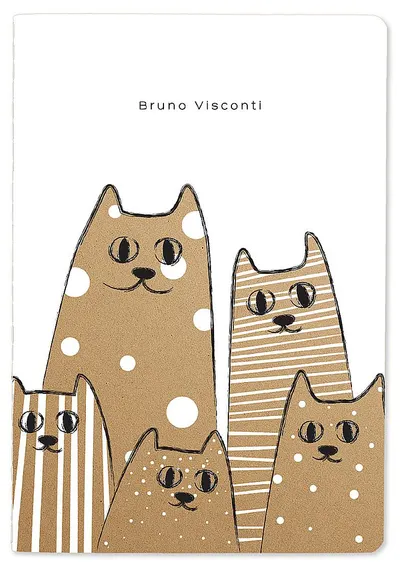 Caiet Bruno Visconti - Kraft World, A5, foi albe, 40 coli, sortiment